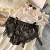 Solid Color Low-Waist Panties Ribbon Women Briefs Thin Lace Bow Underwear  Girl