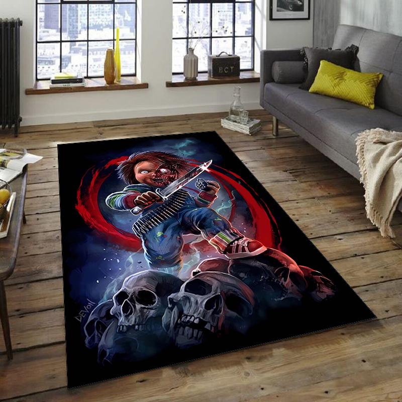 1pc Chucky2 Design Area Rug - Non-Slip, Soft & Cozy Floor Mat for Living Room, Bedroom, Office - Indoor/Outdoor Decorative Carpet