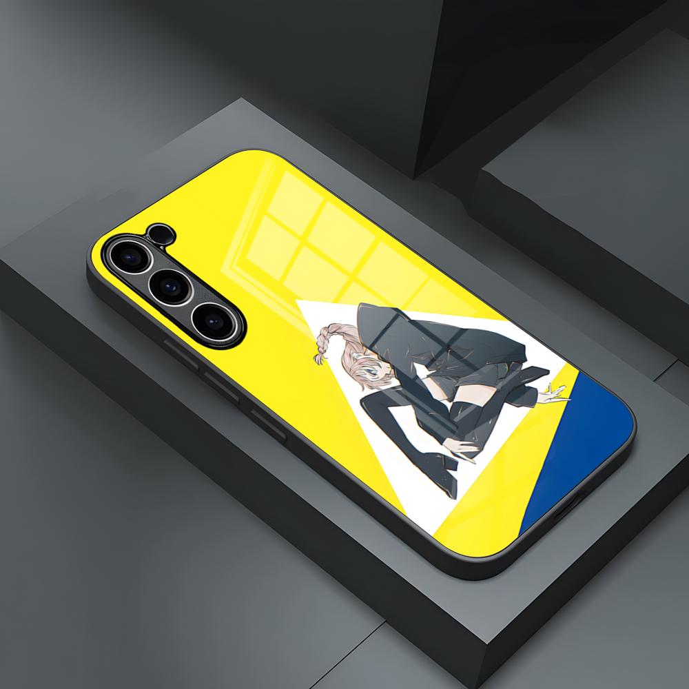 

Чехол для телефона Call Of The Night Нанакуса Назуна для S25 Ultra Samsung S23 S24 Fe S22 S20 S21 Plus A54 A34 A53 A16 Стеклянная крышка Samsung s21ultra