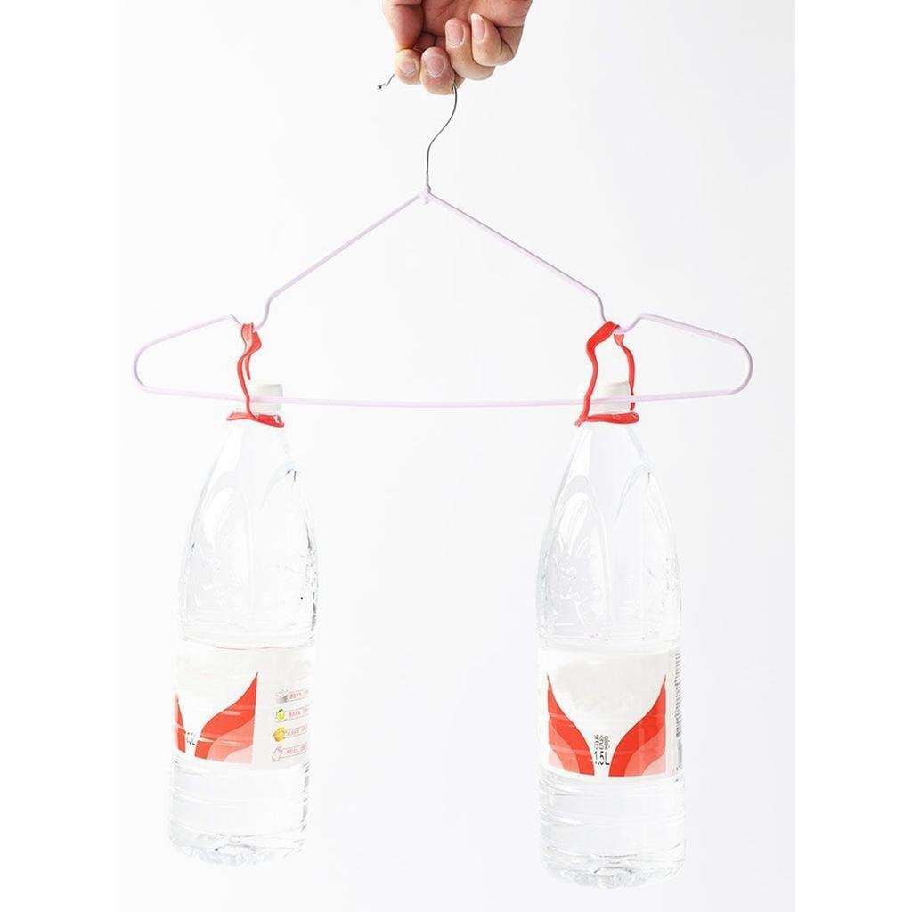 10PCS 40cm Clothing Hanger Coat Hanger Clothes Drying Rack Stainless Steel Laundry RackPink