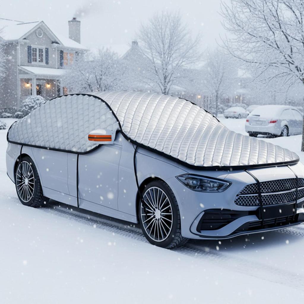 Car Snow Cover Windshield Side Window Protector Covers UV Protection Waterproof Shield Antifrost Winter Car Cover Full Coverage