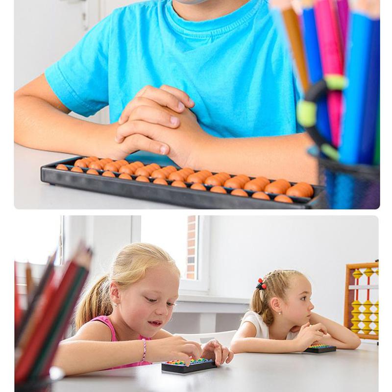 Baguettes à 13 chiffres Boulier standard Enfants Boulier en plastique Soroban Calculatrice Outil de comptage Mathématiques Débutants Jouet de calcul