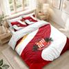 Bettwäsche-Set 1 Bettbezug 2 Kissenbezüge Sunderland Fußball-Aufdruck Schlafzimmer Heimdekoration