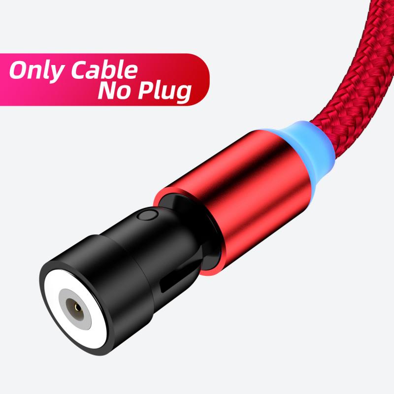 FONKEN 540o Döndürme Hızlı Manyetik Şarj Kablosu USB Tip C/Yıldırım iPhone IOS / Android Mikro 2020 YENI Şarj kablosu