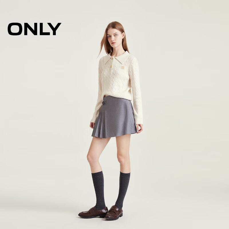 ONLY Women's Collegiate Wool-Blend Pullover Sweater