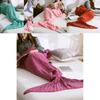 Cozy Mermaid Tail Blanket Soft Knitted Acrylic Blanket For Modern Minimalist Decor
