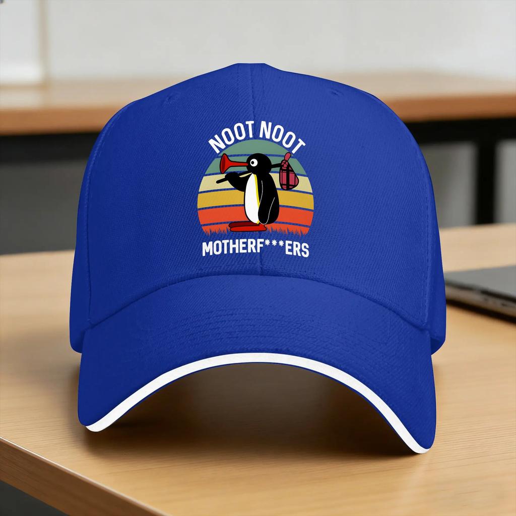 Noot Noot Pingu Funny Pingu Meme Casual Baseball Cap Summer  Trucker Hat Adjustable Hunting Camping Hip Hop Hats Baseball Caps