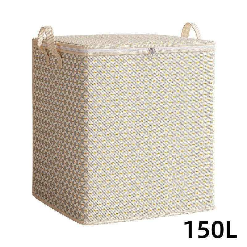 Extra Large Fabric Storage Bin for Blankets Bed Linens Clothes and Underwear Portable and Lightweight with Zippers and Handles Easy To Carry