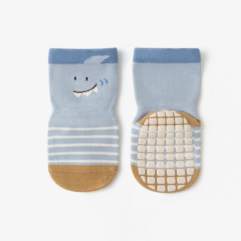 Baby Anti Slip Floor Sock Newborn Footwear Spring Autumn Middle Tube Sock Boy Girl Soft Cotton Cartoon Socks Kids Cartoon Sock