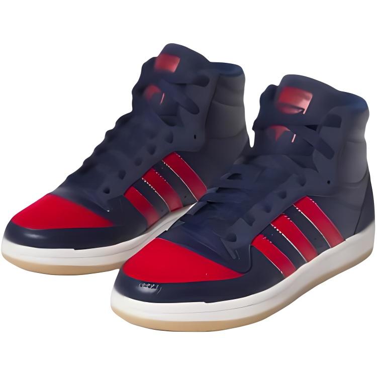 Adidas Originals Top Ten Non-Slip Durable Mid-Top Kids Skate Shoes Kids Sneakers Blue Red IF2709