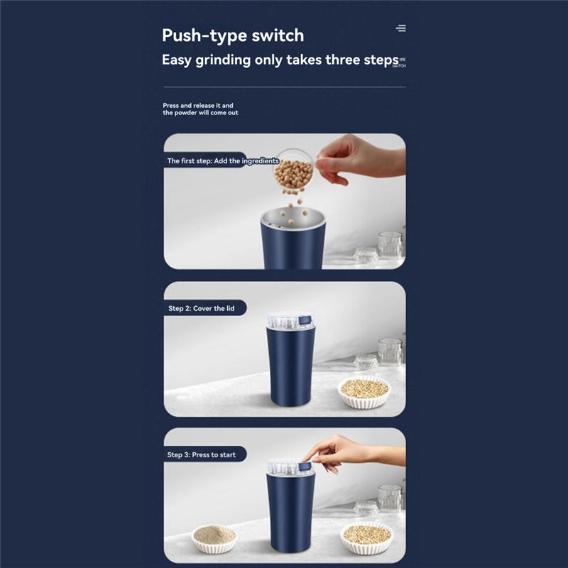 A71G-US Plug Electric Small Coffee Grinder Mill For Grains Nuts Beans Herbs Grinding Machine
