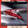 ABS Chrome Car Rear Light Lamp Cover Protective Sticker Trim for Toyota C-HR CHR 2016 2017 2018