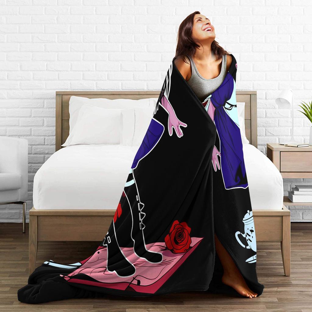 Dark Alice Madness Returns Game Blanket  Super Warm Novelty Plush Bedding Throws Home Decor Flannel Bedspread Bed Cover