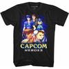 A&E Designs Capcom Tall T-Shirt Heroes Black Tee