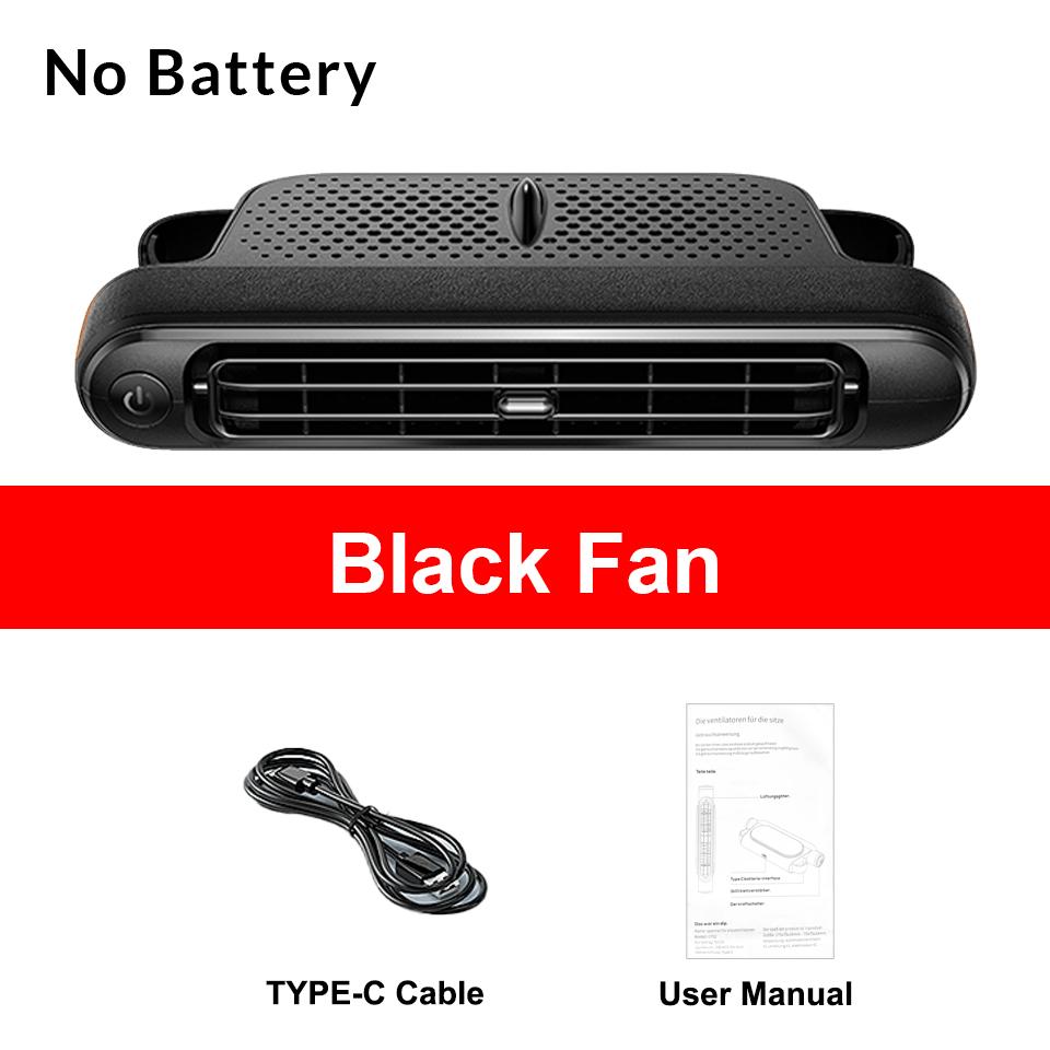 Car Seat Headrest Cooling Fan 3 Speed 12V Rear Backseat Air Cooler Quiet Ventilation Fan with Independent Switch for Kids Travel Black Fan