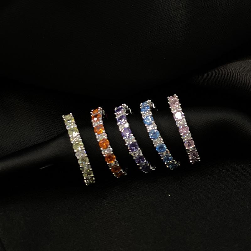 Year Old Diamond Zircon High-End Open Ring Light Luxury Niche Design Unique Index Finger Ring Women