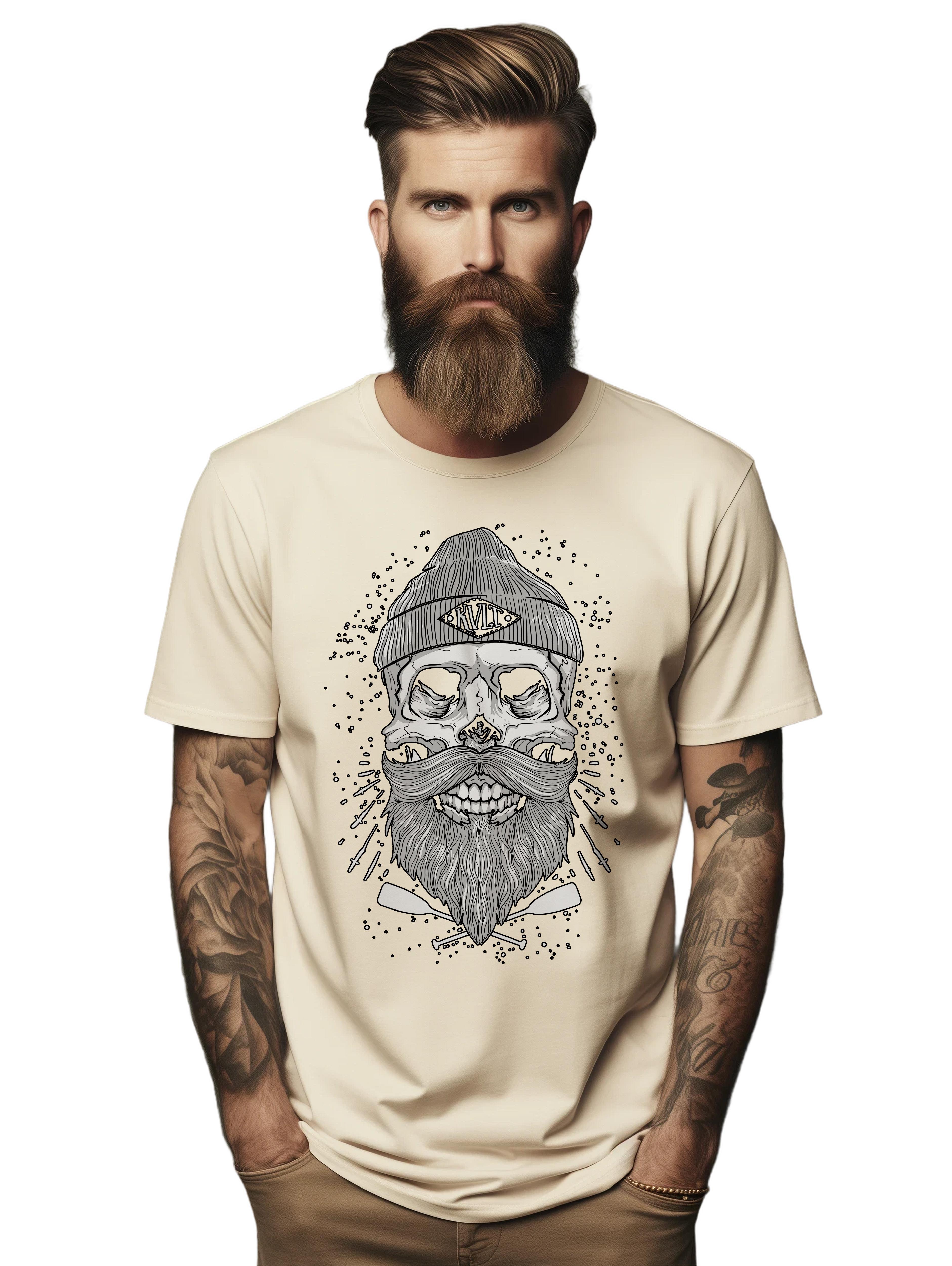 

PrintBar Kult Beard Sailor t-shirt - Funny and Whiskerlicious ! Unisex Printed De S