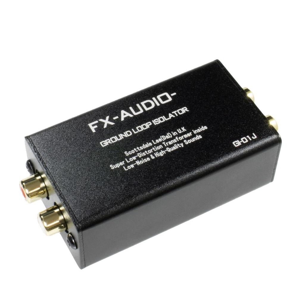 FX-AUDIO-GI-01J Ground Loop Isolator, Line Noise Filter, Sound Quality First Design, RCA Input/Output GND Isolator