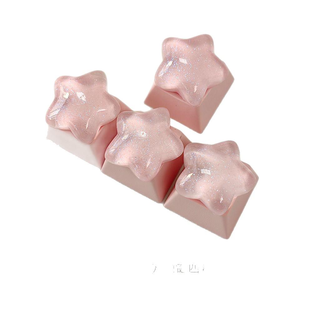 Mechanical Keyboard with Four-Switch Cross Light-Through Keycaps and Directional Magnetic Switch for Nail Art