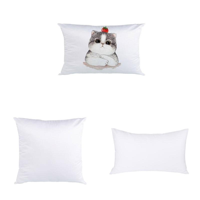Customizable Polyester Pillow Case For Heat Printing Machine Washable Cushion Cover Personalizing Home Accessories