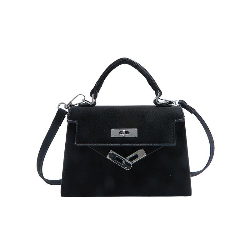 

Retro lychee pattern Kelly bag handbag women s new versatile fashion shoulder messenger bag