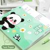 Panda A4 File Folder Large Capacity 8/12 Pockets Test Paper Storage Folder Cartoon Buckle Design Document Bag Student Supplies
