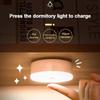 Mini LED dotykový senzor noční světla USB dobíjecí Kuchyň Ložnice Magnetická základna Nástěnné světlo Kulaté přenosné stmívací noční lampa