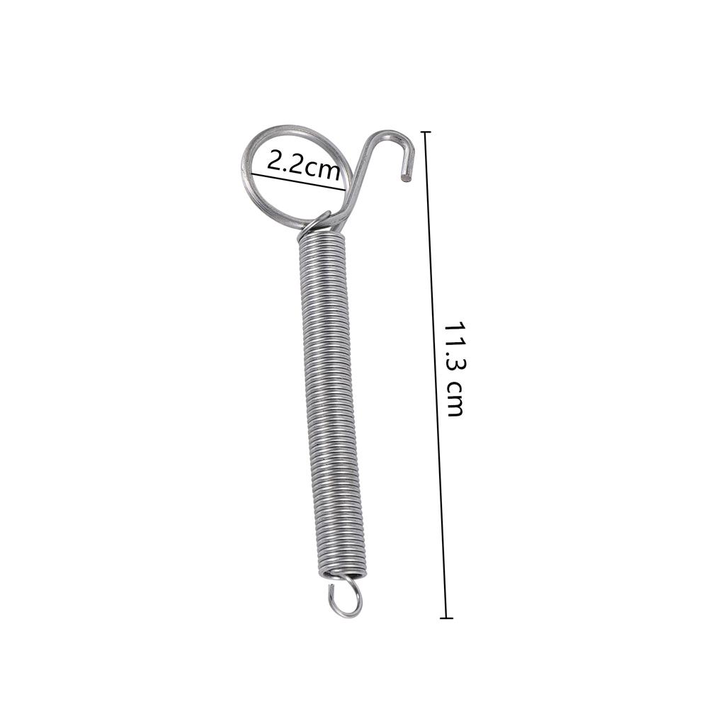 20Pcs Bird Cage Door Spring Hook Rustproof Wire Lock for Rabbit Chicken Parrot Quail Pigeon Pet Enclosure Easy Install Closure