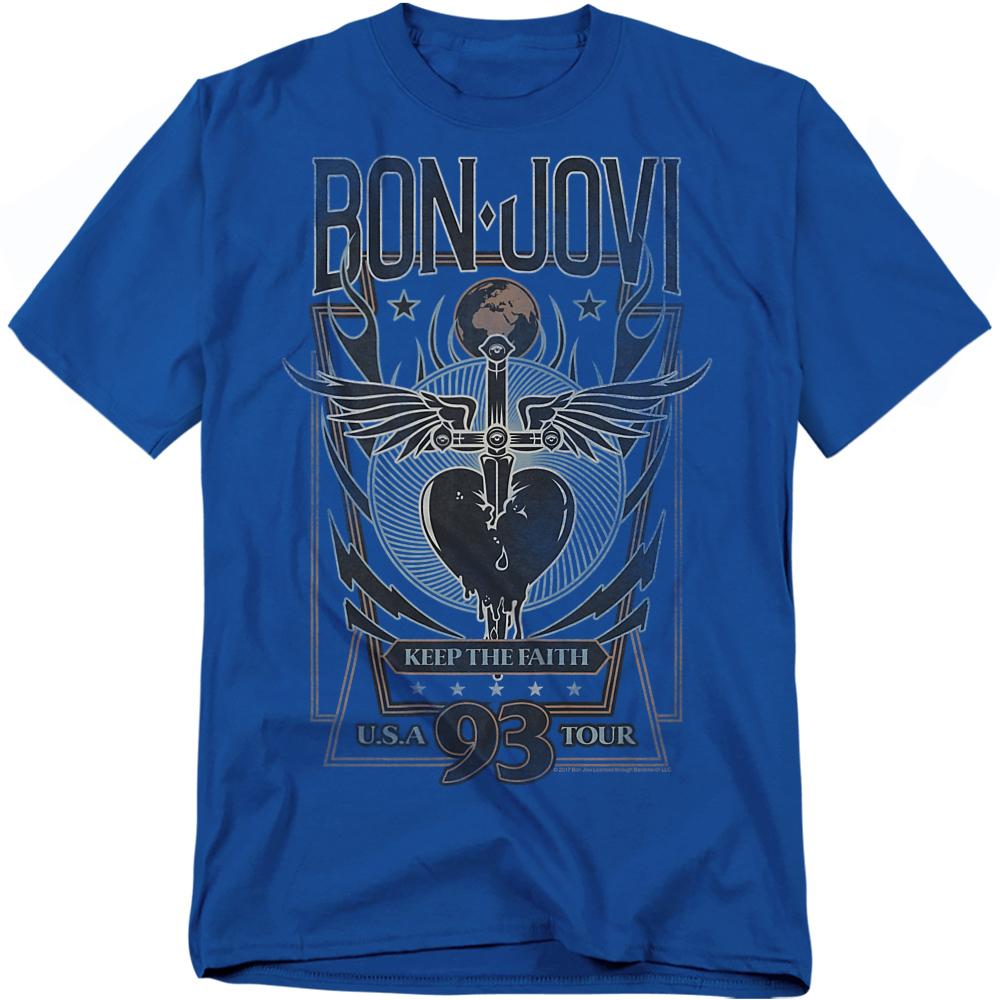 Bon Jovi Unisex Adult Keep The Faith T-Shirt