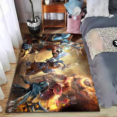 Legendärer Charakter Kampf Teppich Geeignet für den Einsatz als rutschfeste Spielmatte für Wohnzimmer- und Schlafzimmer-Sofas