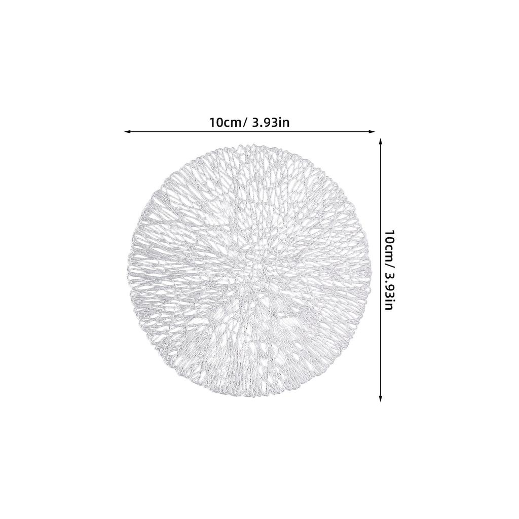 12Pcs Heatproof Non Slip PVC Coasters Heat Resistant Cup Mats for Desk Kitchen Table Elegant Round Drink Placemats Anti Scald