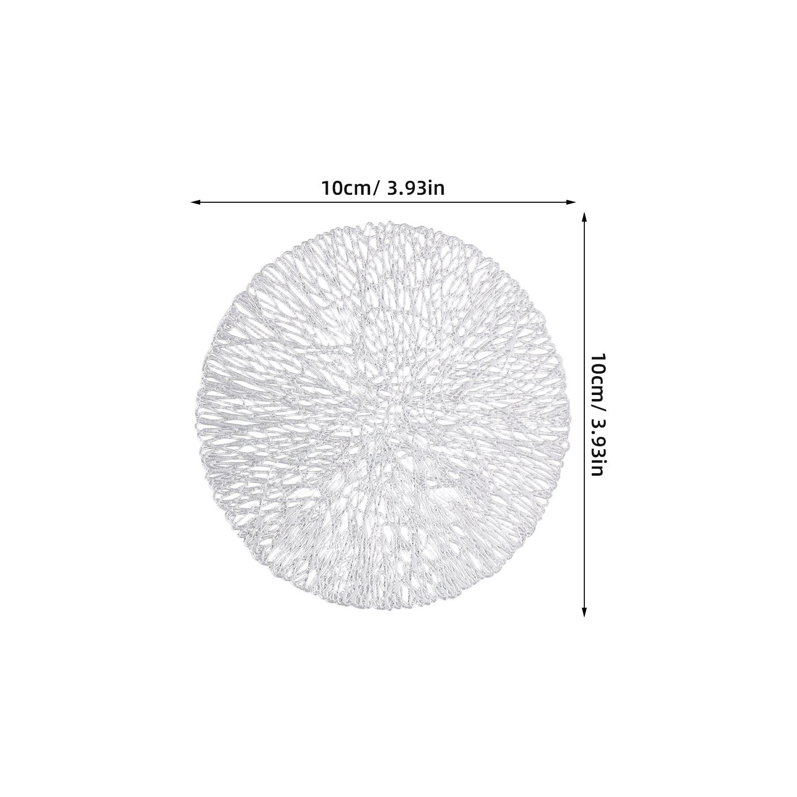

12Pcs Heatproof Non Slip PVC Coasters Heat Resistant Cup Mats for Desk Kitchen Table Elegant Round Drink Placemats Anti Scald