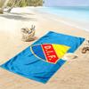Djurgardens IF Print Beach Towel, Large Soft Quick Dry Towel for Beach Camping Swimming