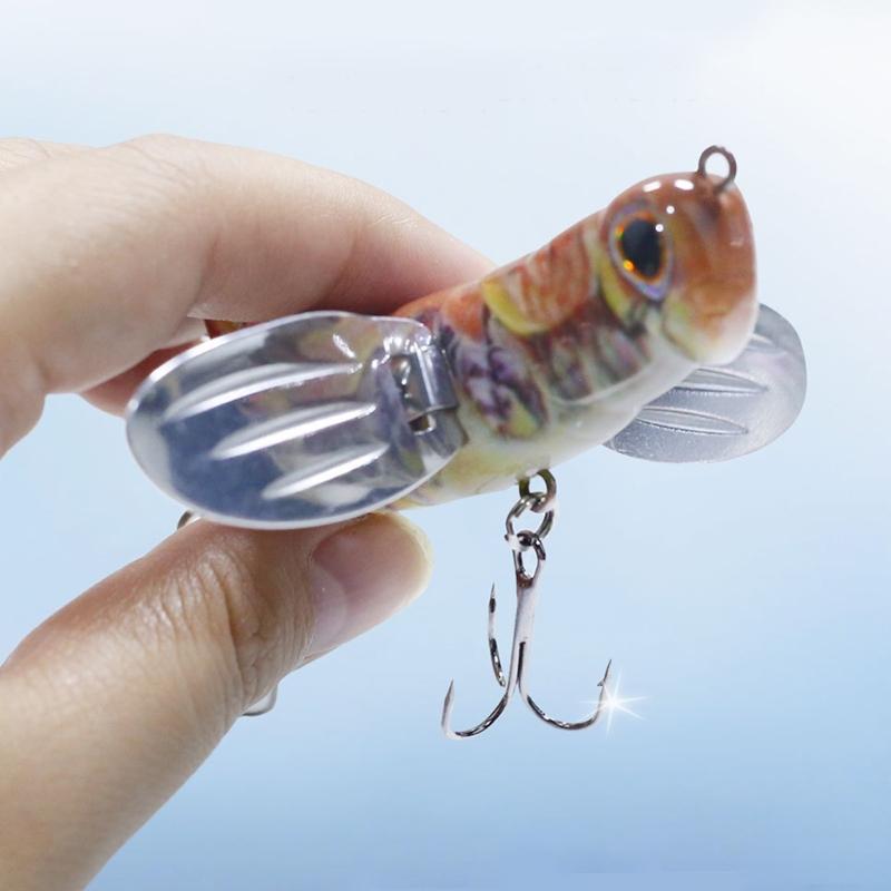 Professional 3D Eye Fishing Lures With Realistic Swimming Action Sea Fishing Tackles Artificial Crickets BaitS