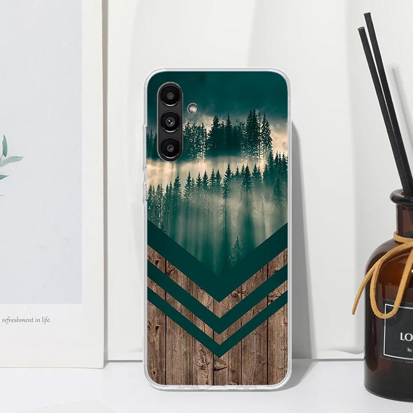 Forest Geometry Wood Nature Phone Case For Samsung Galaxy A17 A37 A57 A16 A26 A36 A56 A15 A25 A35 A55 A14 A24 A34 A54 A13 A23 A3