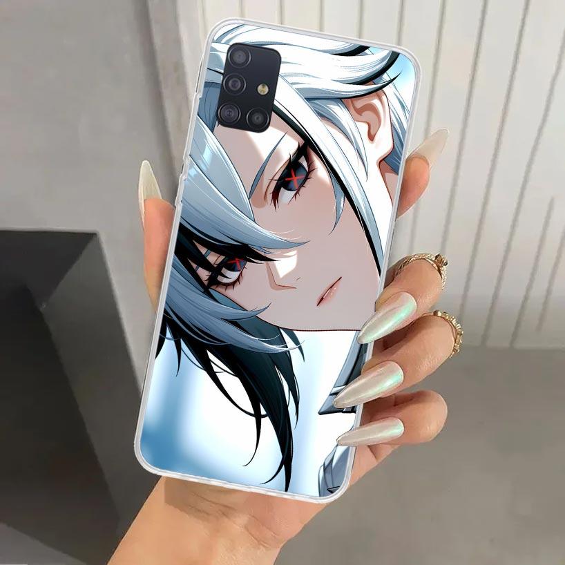 Arlecchino Genshin Impact Phone Case for Samsung Galaxy A52 A32 A22 A12 A02S A50S A30S A10S Note 20 Ultra 10 Plus S10 A31 A20 A7