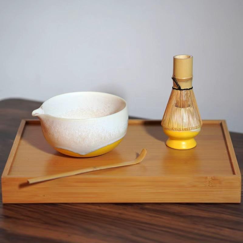 Japanese-Style Tea Ordering Bowl New Handmade Retro Threaded Matcha Bowl Ceramic Dry Brewing Bowl Song Dynasty Tea Ordering Tool Accessories None