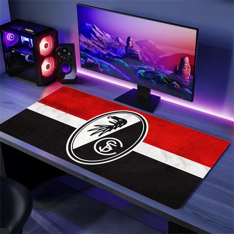 SC Freiburg Print Cushion Non-slip Laptop Tablet Big Mousepad XXL Mat Mini PC Playmat With Lock edge