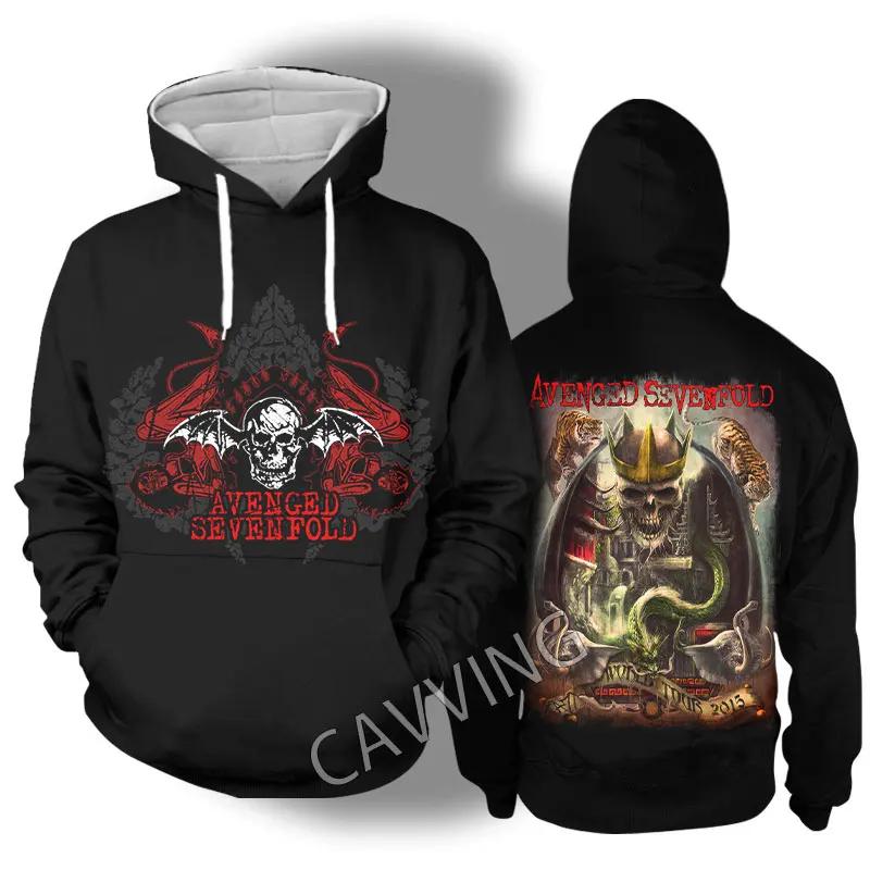 2024 Avenged Sevenfold Рок 3D Принтованные Модные Толстовки Свитшоты Харадзюку Толстовки Свитшоты Топы Одежда для Женщин/Мужчин M