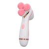 Electric Facial Cleansing Brush 3 Head Massage Facial Exfoliating Silicone Rechargeable Face