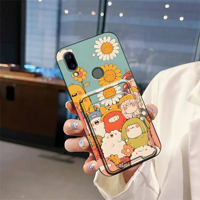 Anti-knock TPU Phone Case For UMIDIGI A3S Cover Durable Shockproof Card Sleeve Fashion Design Soft Case Waterproof Cute