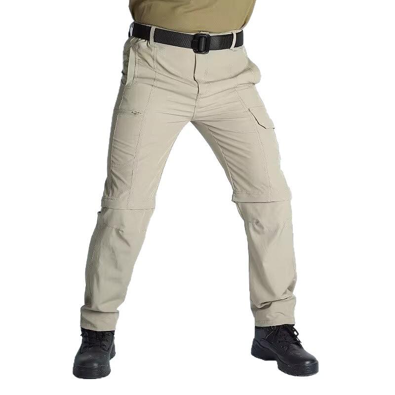 Men's Convertible Quick-Dry Outdoor Tactical Trousers with Multi-Pockets
