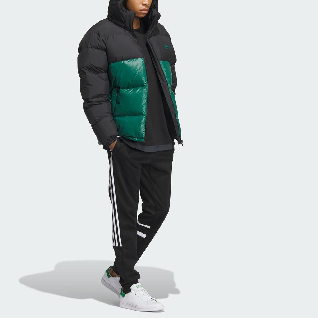 Adidas Originals 600 Puffer Hooded Down Jacket Men Outerwear Black IU4777