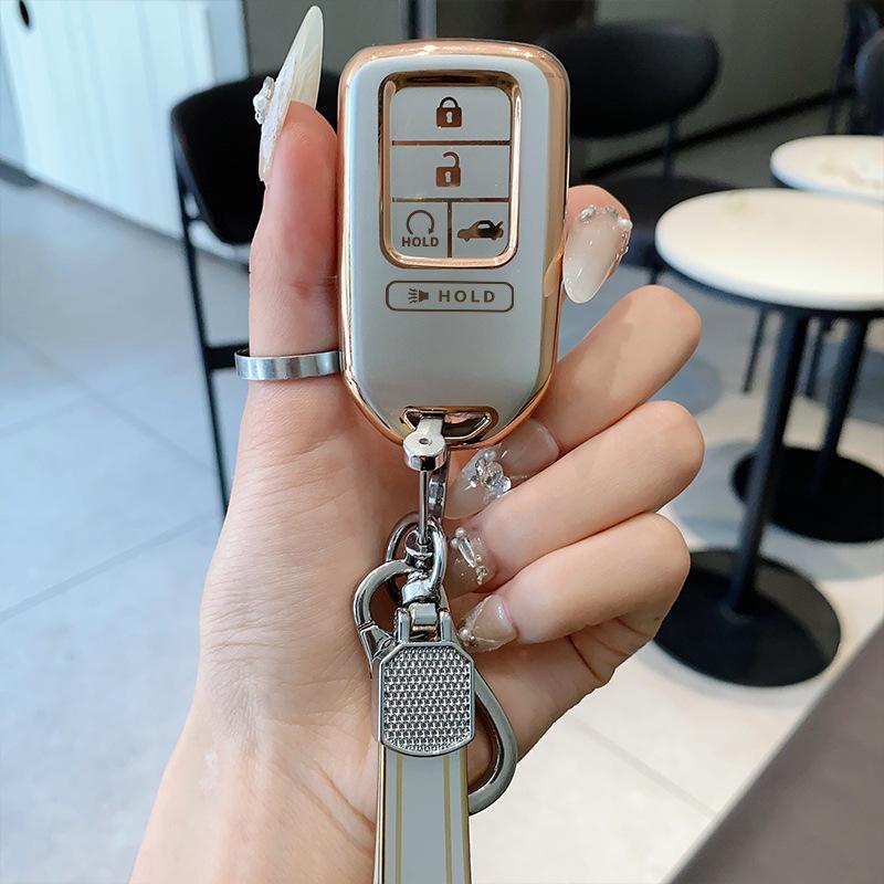 Kryt na klíče pro Honda CRV, Accord, Civic, URV, Vezel, Fit a Lingpai s pouzdrem a přezkou.