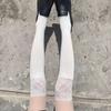 Meias Femininas Outono/Inverno Até à Coxa Renda Fofa Lolita Quentes Meias Pretas Brancas Meias Longas de Perna para Menina Acessórios para Botas