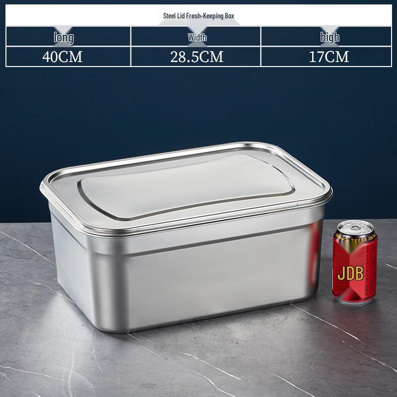 

Deep Stainless Steel Food Storage Container