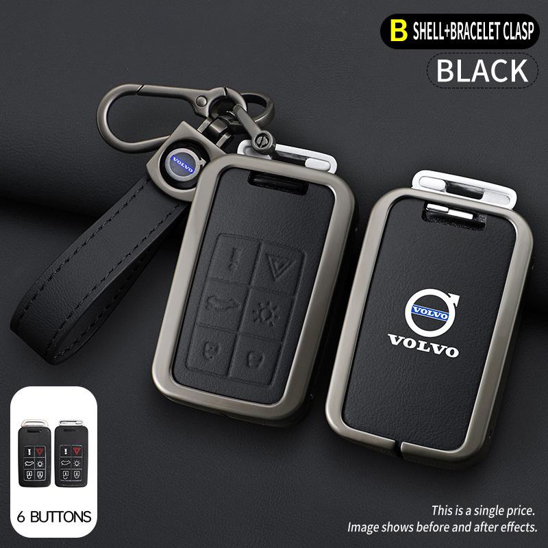 Zine Stop Metalowa Osłona Brelok do Kluczy Samochodowych Pokrowiec Uchwyt Brelok do Volvo S60 S80 V60 XC60 XC70 S60L S80L V40 XC90 Akcesorium Pełna Ochrona