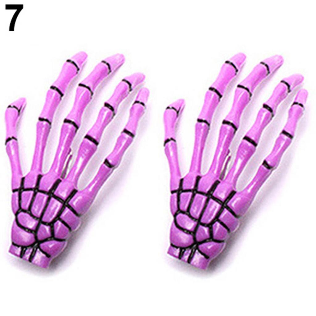 Μόδα Punk Skull Paw φουρκέτα Exaggerated Skull Bone Hand Claws στολίδια μαλλιών
