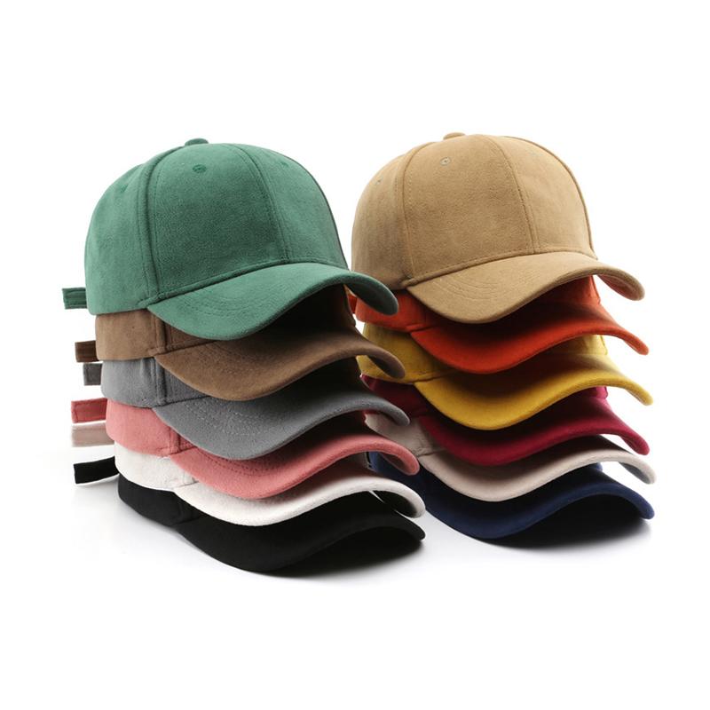 Suede Women Baseball Caps Autumn Winter Solid Fashion Men Hip Hop Cap Outdoors Casual Travel Sun Visor Hat Multicolour Unisex