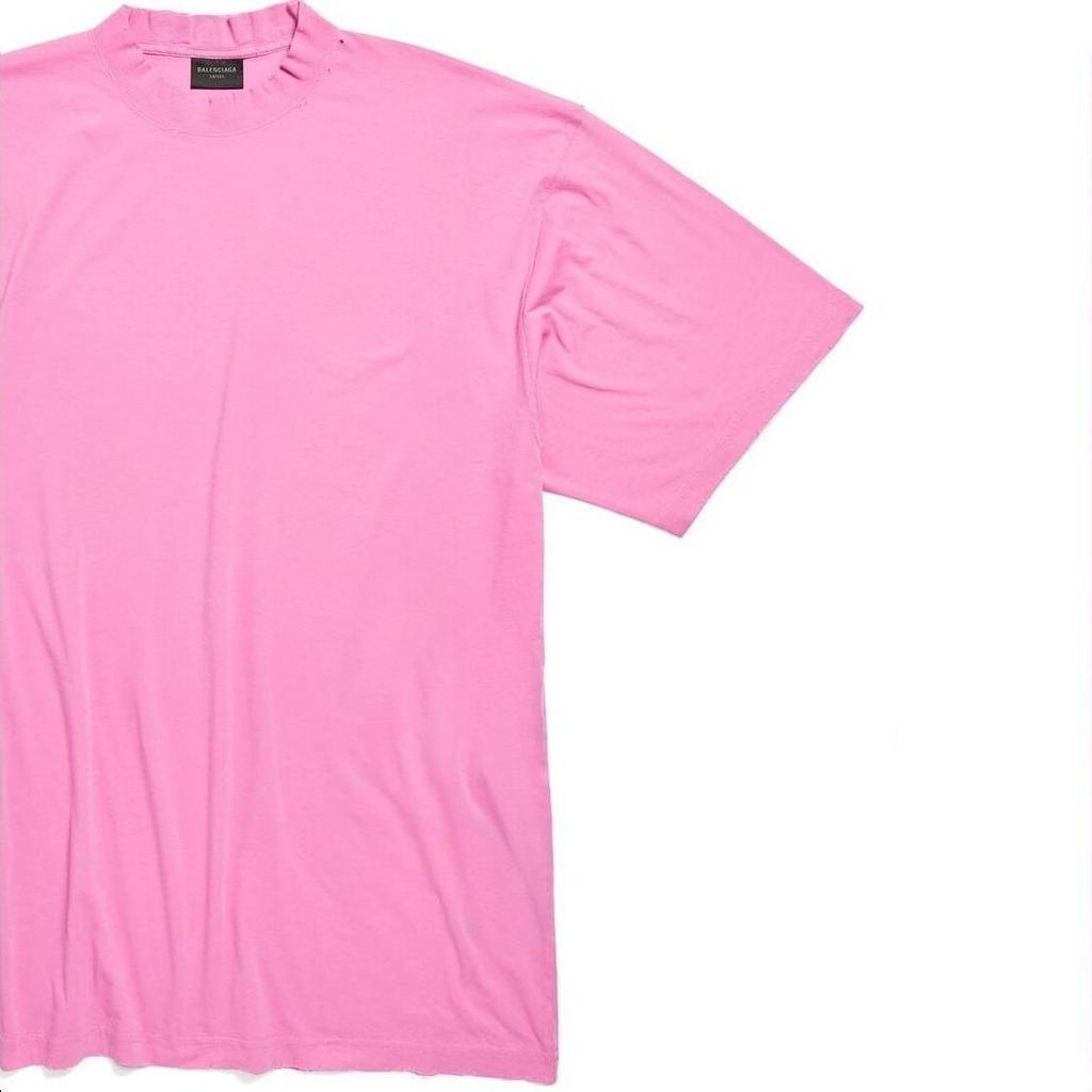 Balenciaga FW23 T Shirt Loose Fit Unisex Pink 739784TOVF41401